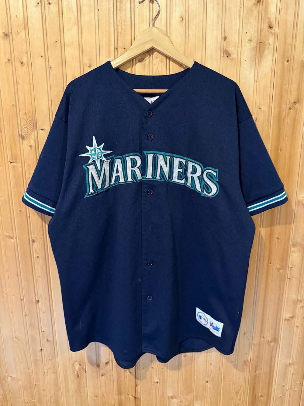 Vintage 90s Majestic Seattle Mariners Alex Rodriguez #3 Batting Practice Jersey